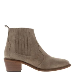 Amelle Grey Suede Chelsea Boots