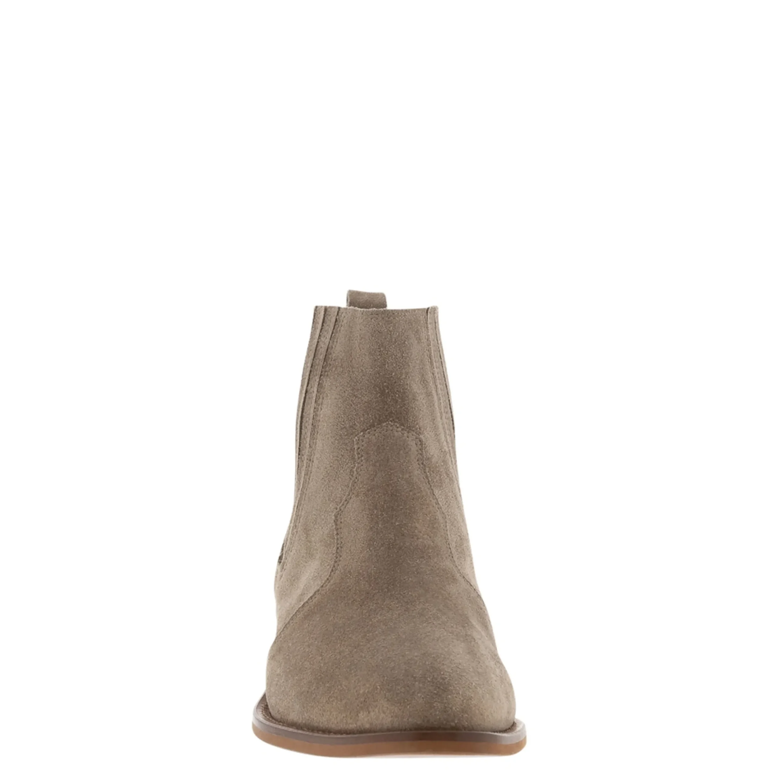 Amelle Grey Suede Chelsea Boots