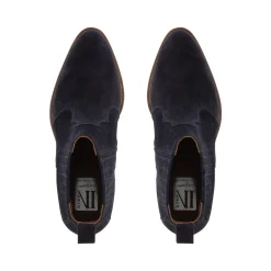 Amelle Navy Suede Chelsea Boots