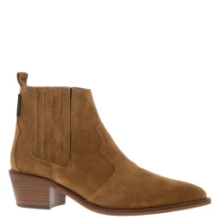 Amelle Tan Suede Chelsea Boots