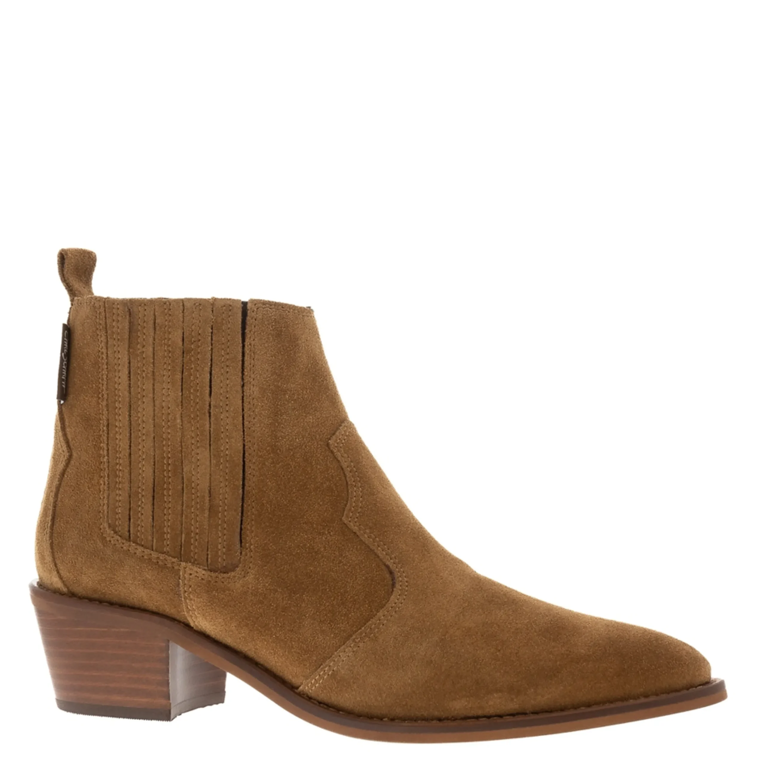 Amelle Tan Suede Chelsea Boots