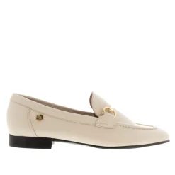 Arlie Off White Leather Snaffle Loafers