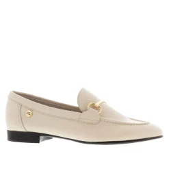 Arlie Off White Leather Snaffle Loafers