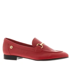 Arlie Red Leather Snaffle Loafers