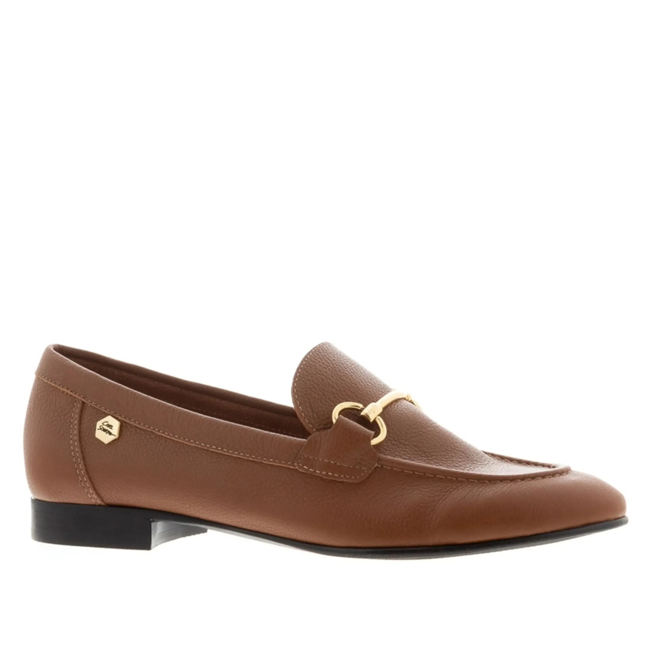 Arlie Tan Leather Snaffle Loafers
