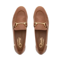 Arlie Tan Leather Snaffle Loafers