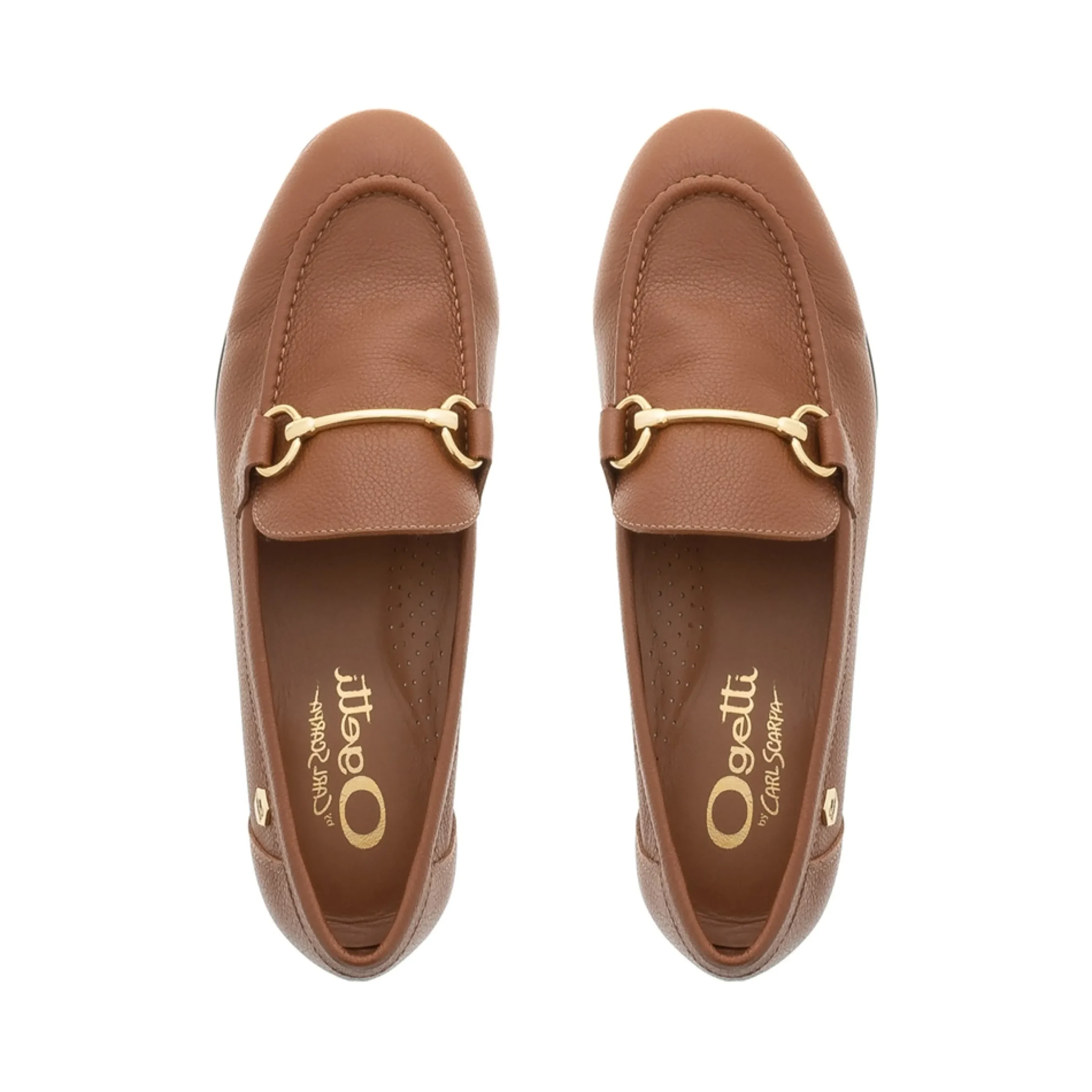 Arlie Tan Leather Snaffle Loafers
