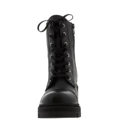 Arlot Black Leather Lace Up Ankle Boots