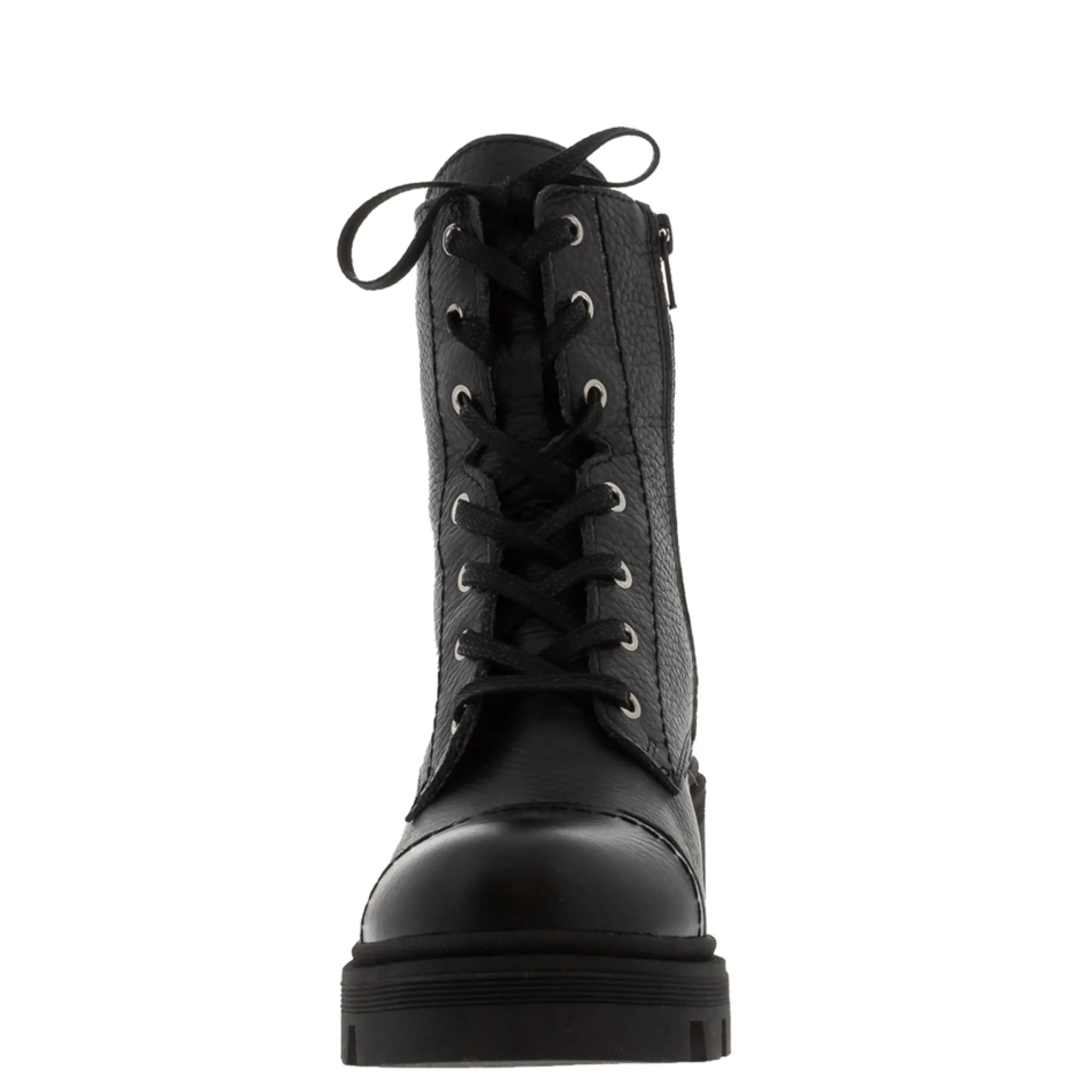 Arlot Black Leather Lace Up Ankle Boots