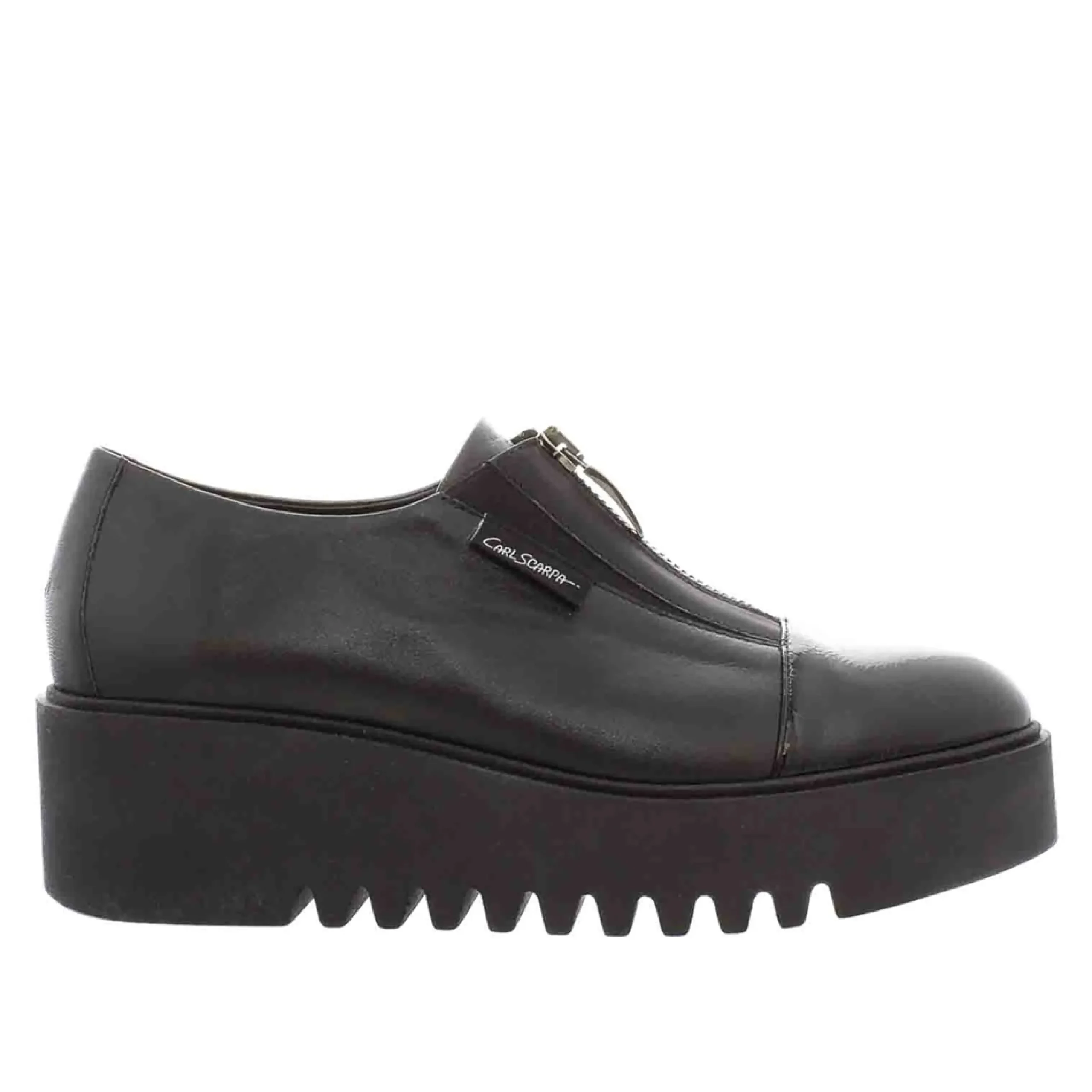 Ash Black Leather Platform Trainers