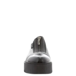 Ash Black Leather Platform Trainers