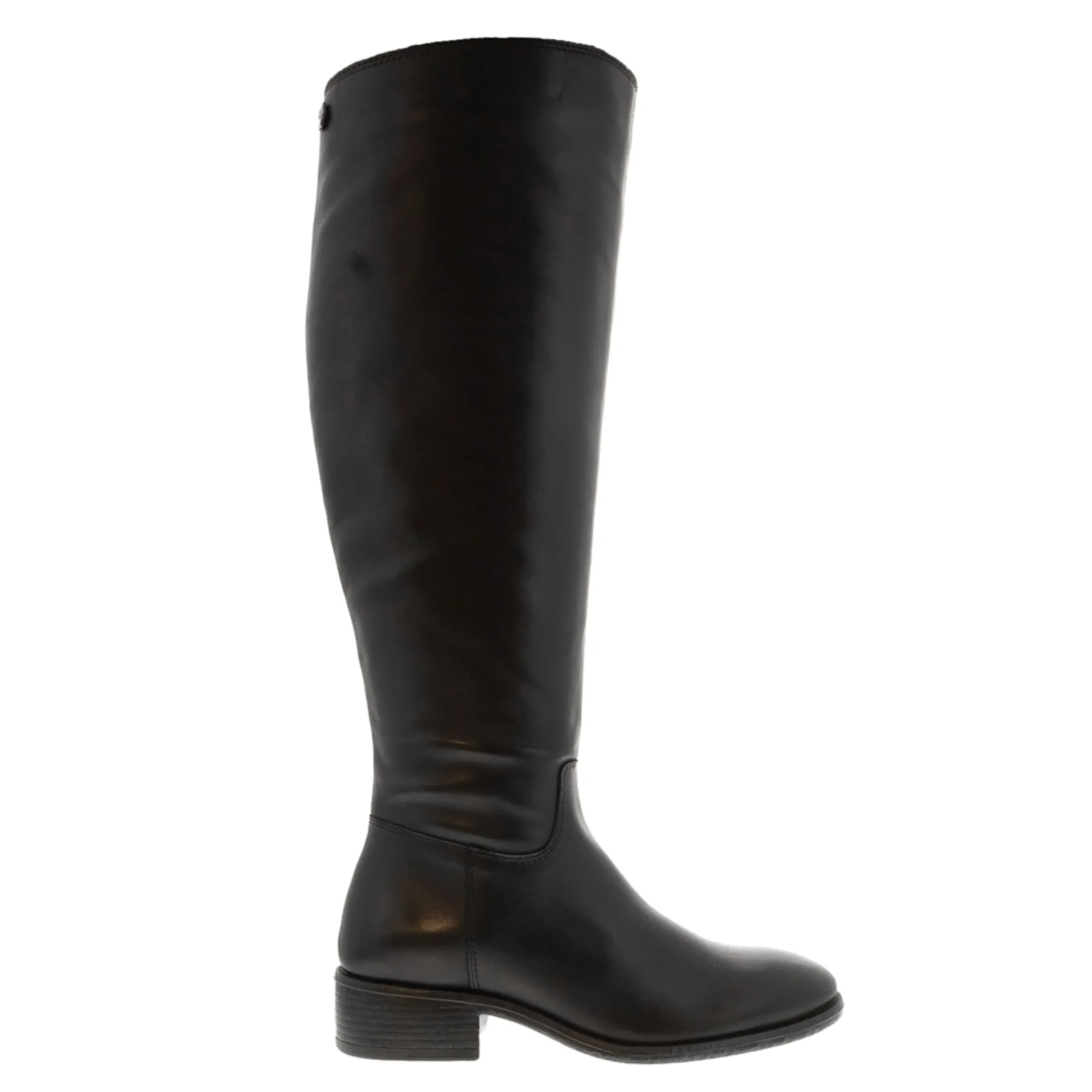 Ashby Black Leather Knee High Boots