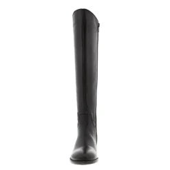 Ashby Black Leather Knee High Boots