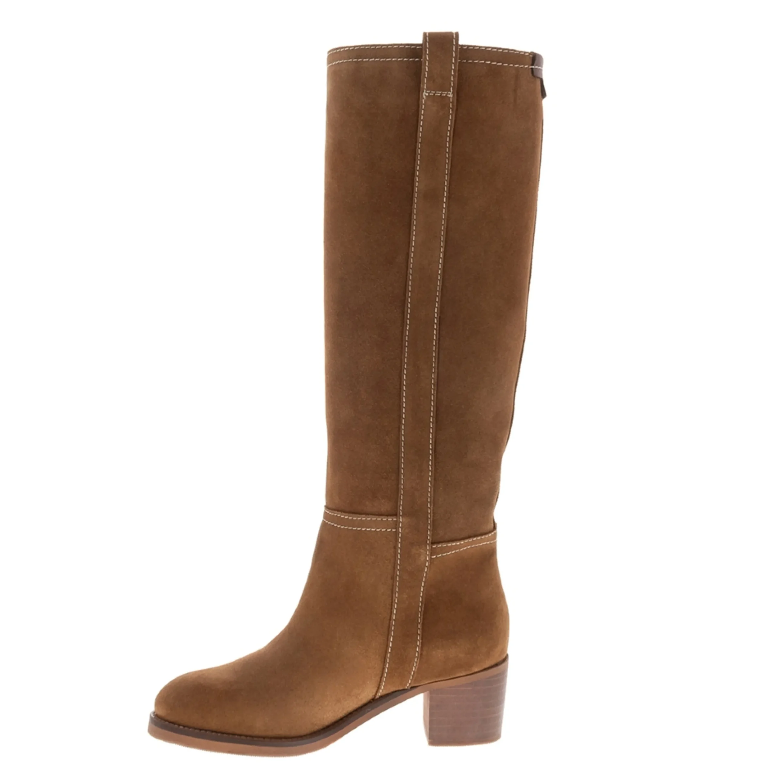 Beck Tan Suede Knee High Boots