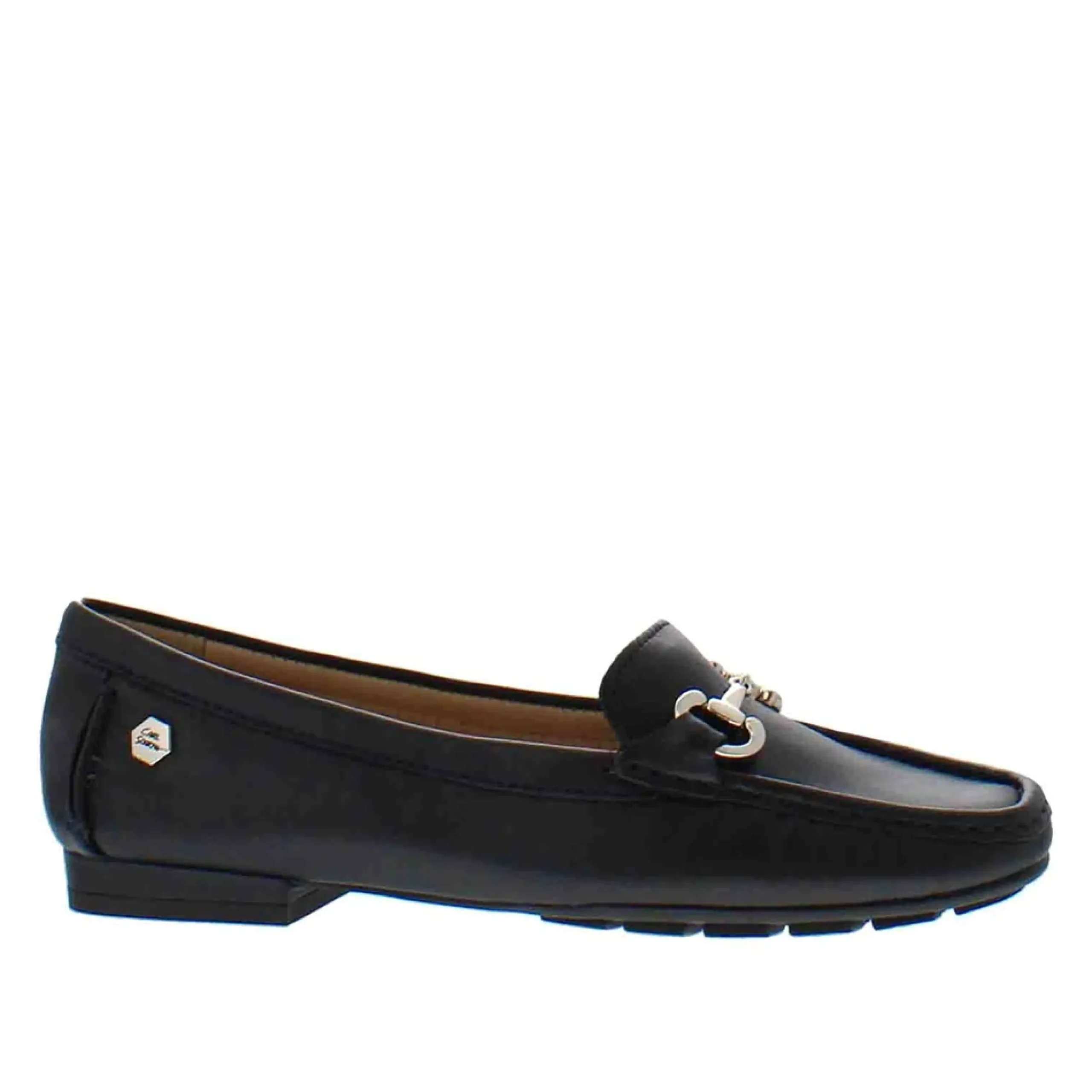 Beila Navy Snaffle Leather Loafers