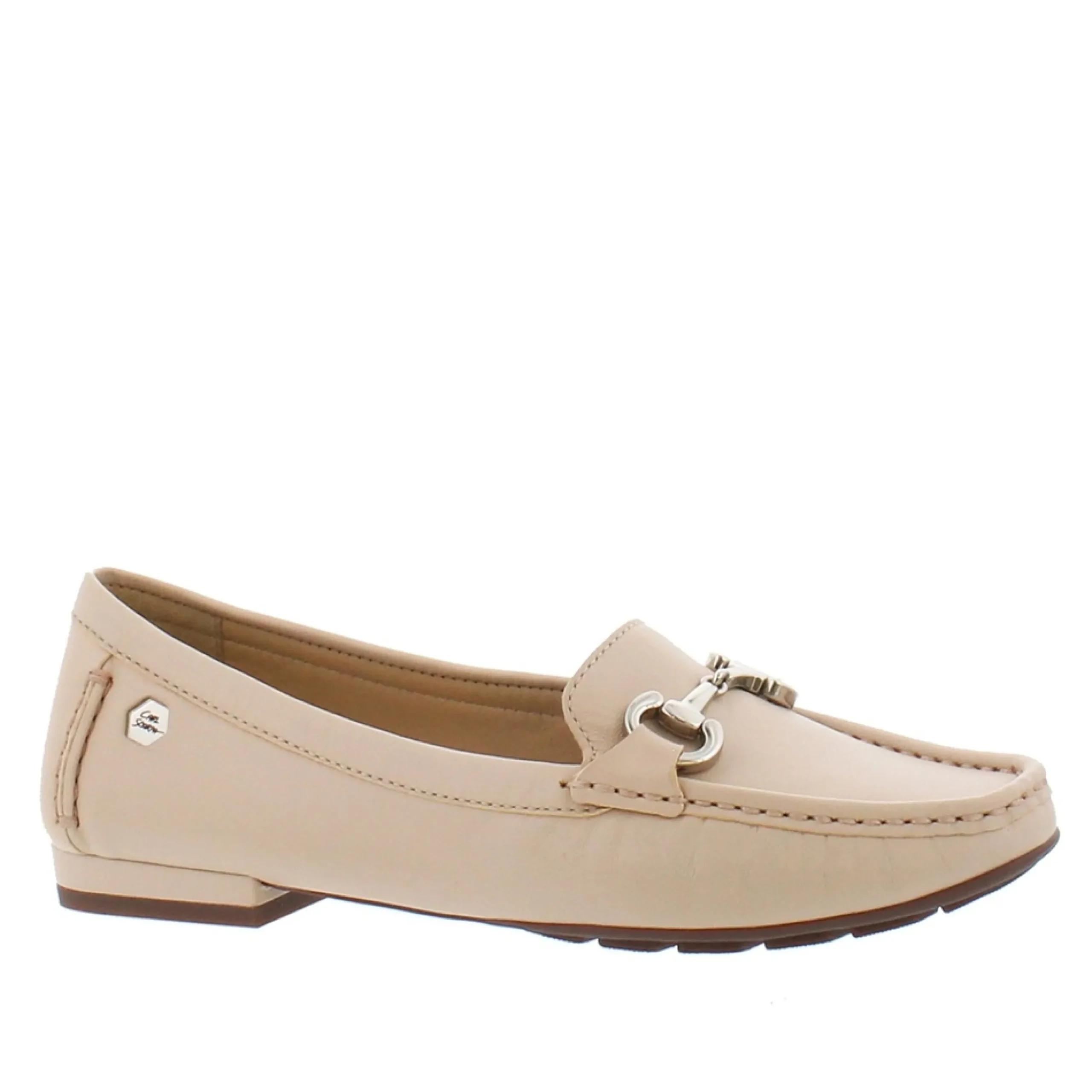 Beila Nude Leather Snaffle Loafers