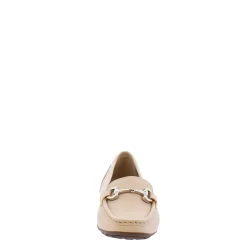 Beila Nude Leather Snaffle Loafers
