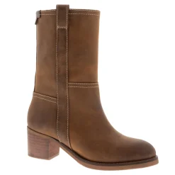 Belle Tan Leather Ankle Boots
