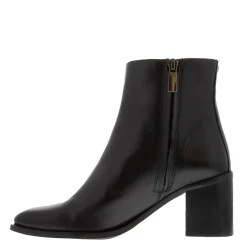 Bellini Black Leather Ankle Boots