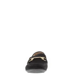 Calliope Black Leather Snaffle Loafers
