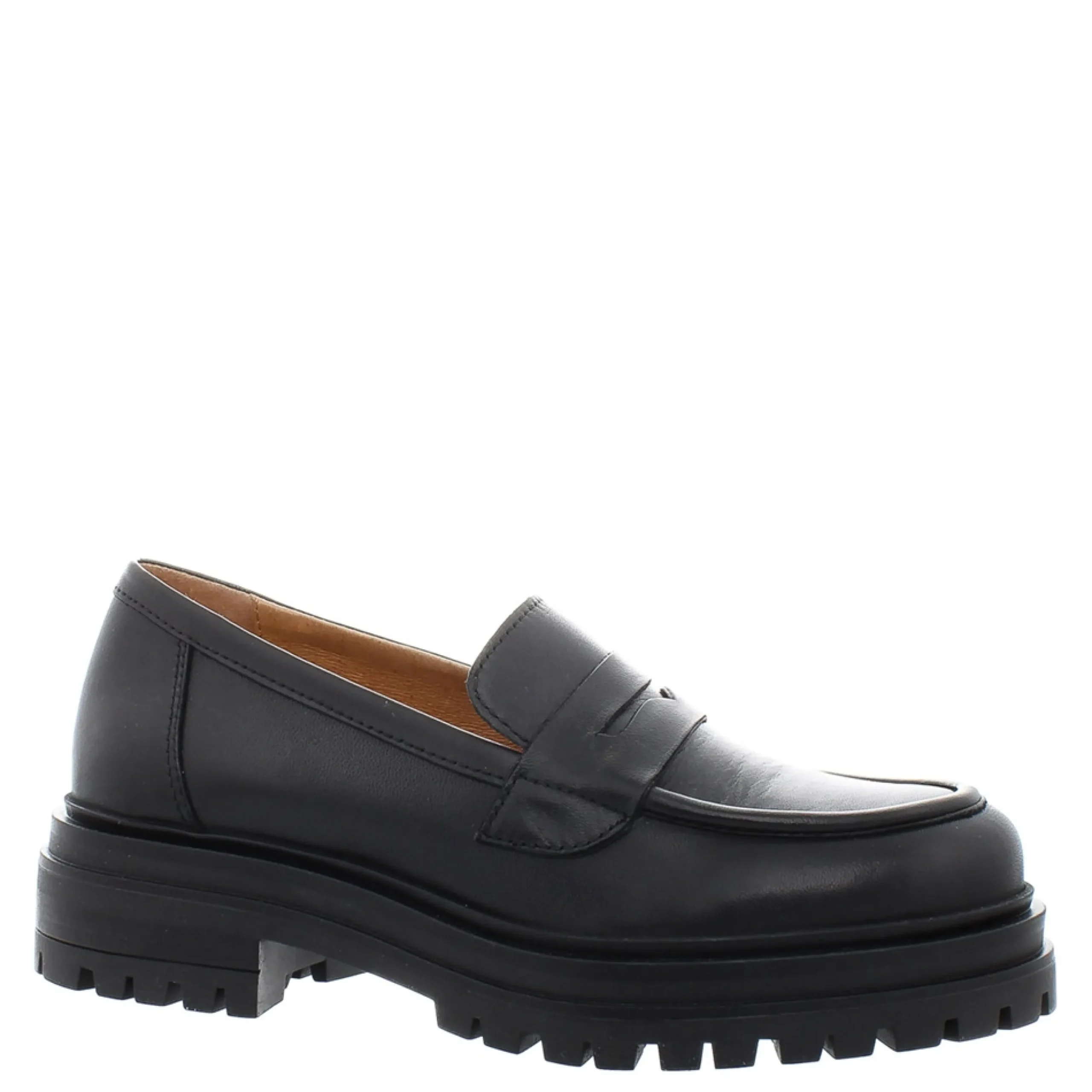 Chase Black Chunky Loafers
