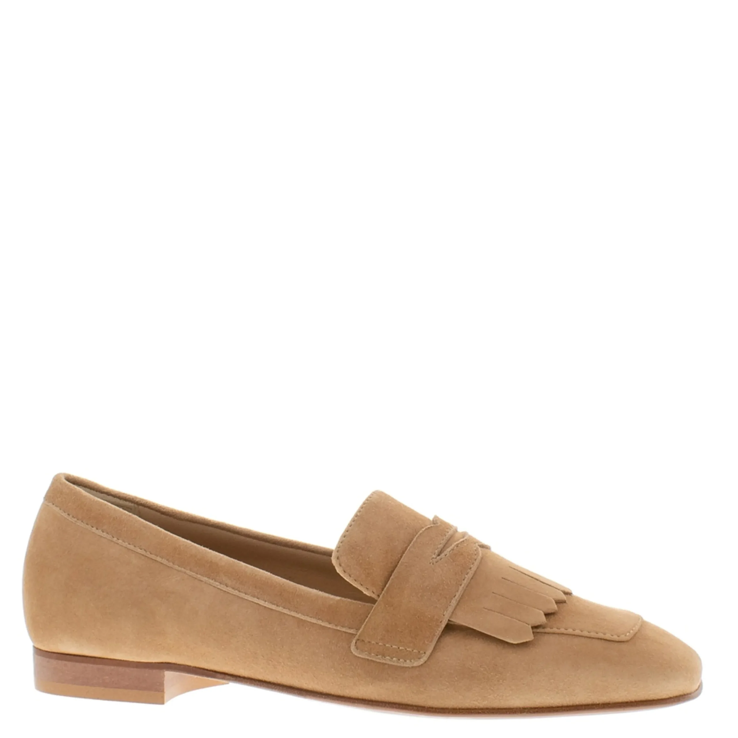 Chester Tan Suede Penny Loafers