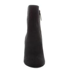 Citrine Black Suede High Heel Ankle Boots