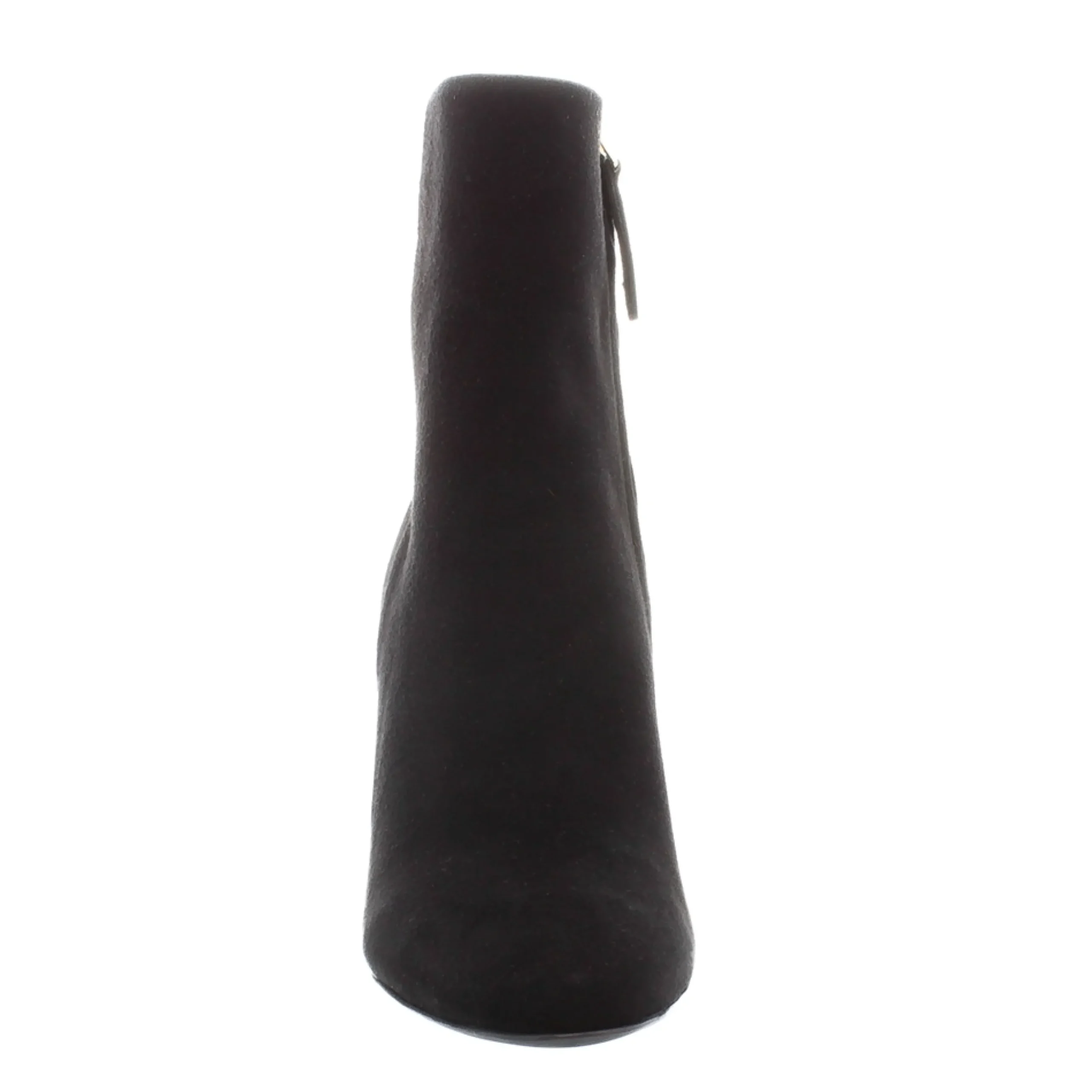 Citrine Black Suede High Heel Ankle Boots