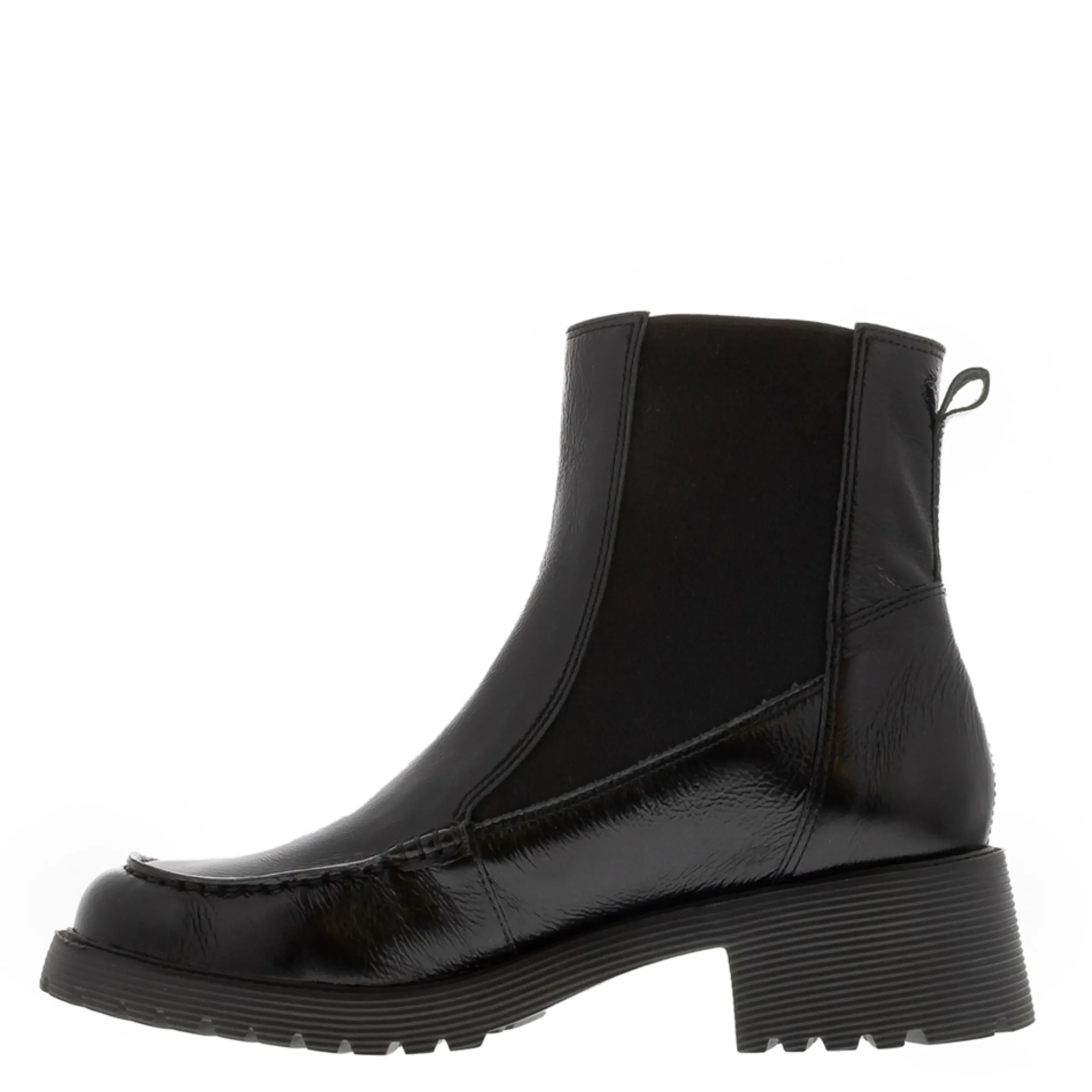 Colletta Black Leather Chelsea Boots