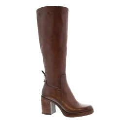 Cyrus Brown Leather Knee High Boots