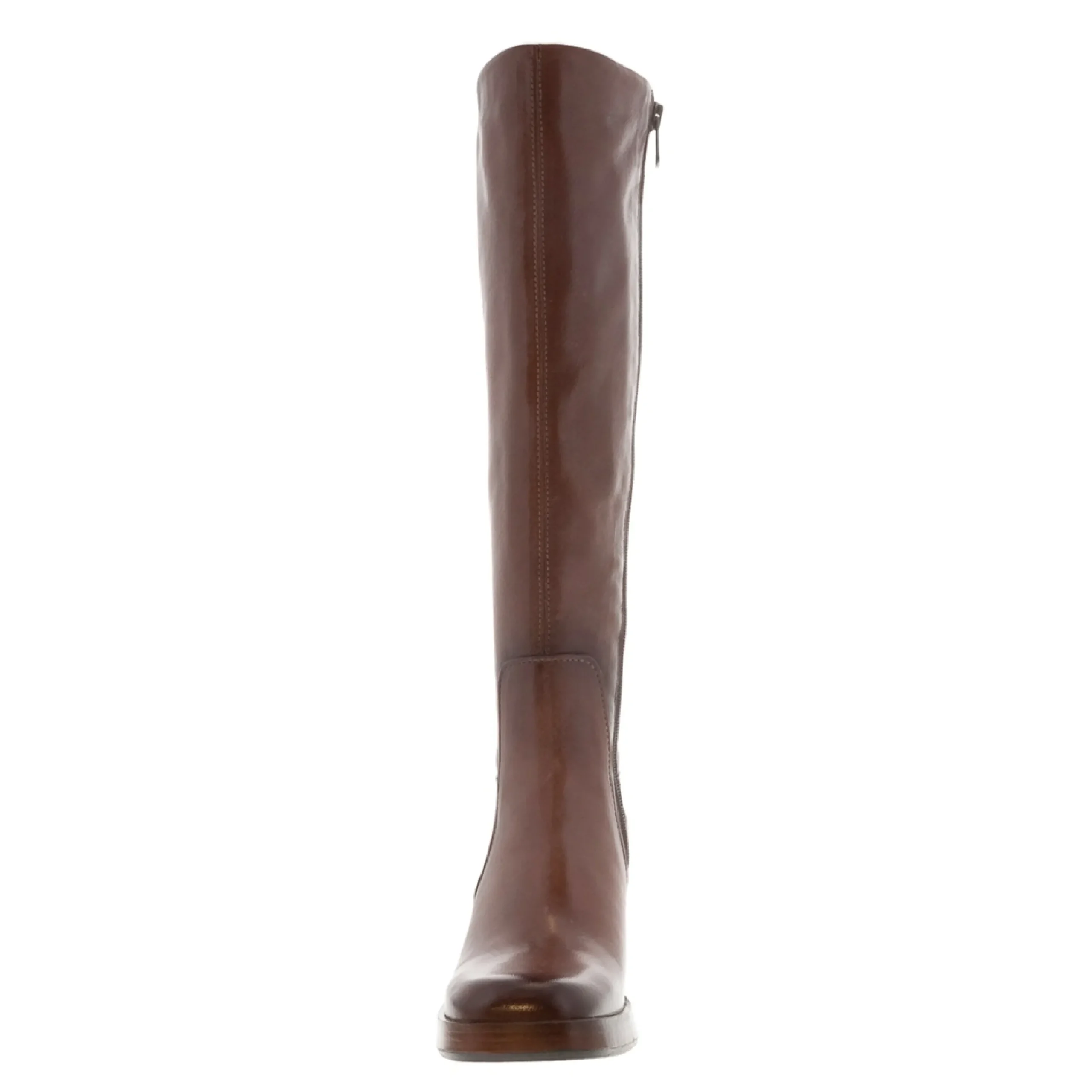 Cyrus Brown Leather Knee High Boots