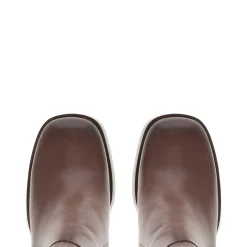 Cyrus Brown Leather Knee High Boots