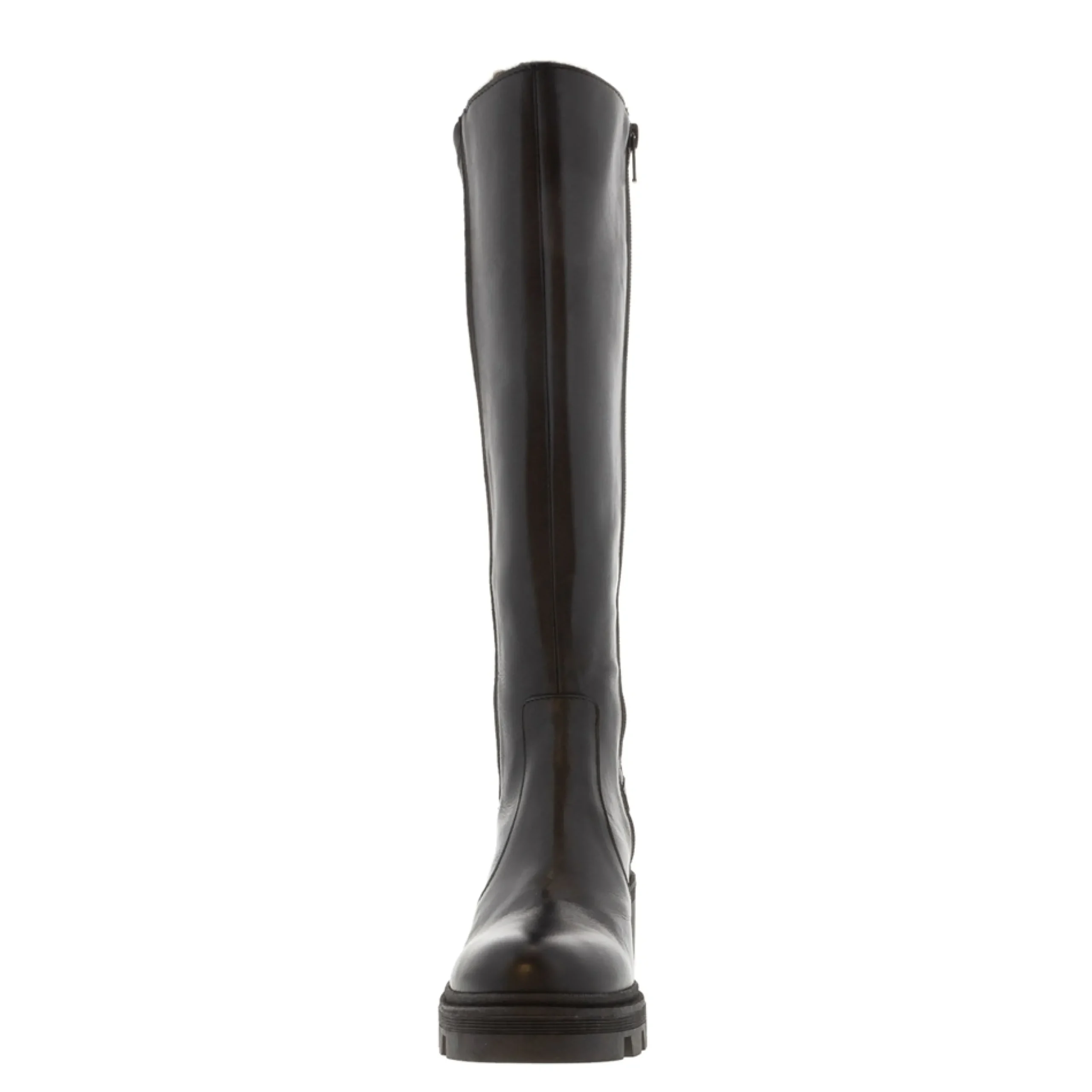Dodie Black Leather Knee High Boots