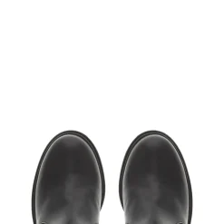 Dodie Black Leather Knee High Boots