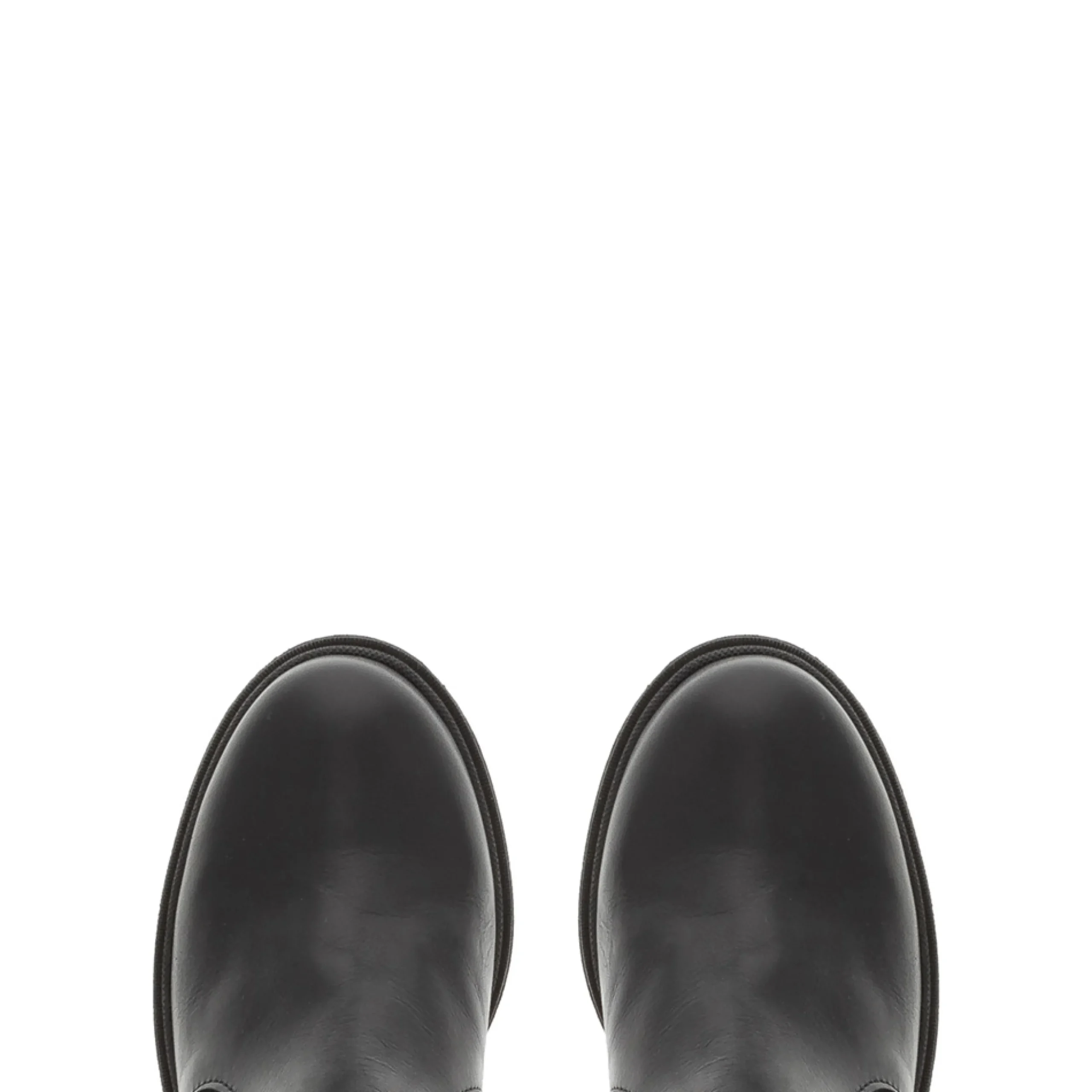 Dodie Black Leather Knee High Boots