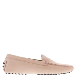 Domenica Nude Nubuck Suede Penny Loafers