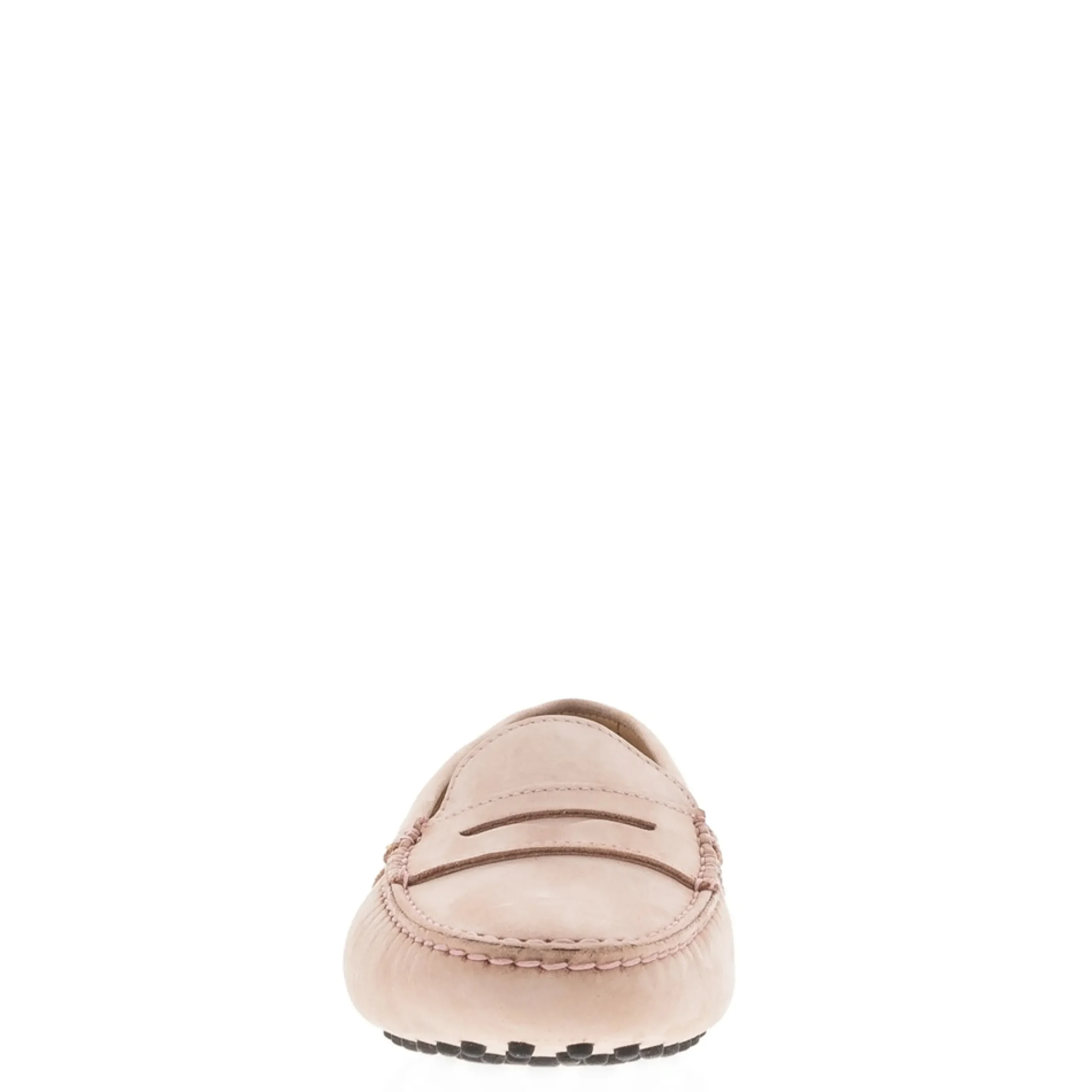 Domenica Nude Nubuck Suede Penny Loafers