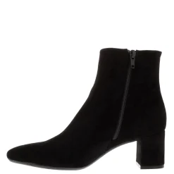 Effy Black Suede Ankle Boots