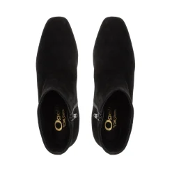 Effy Black Suede Ankle Boots