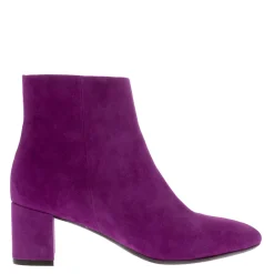 Effy Purple Suede Ankle Boots