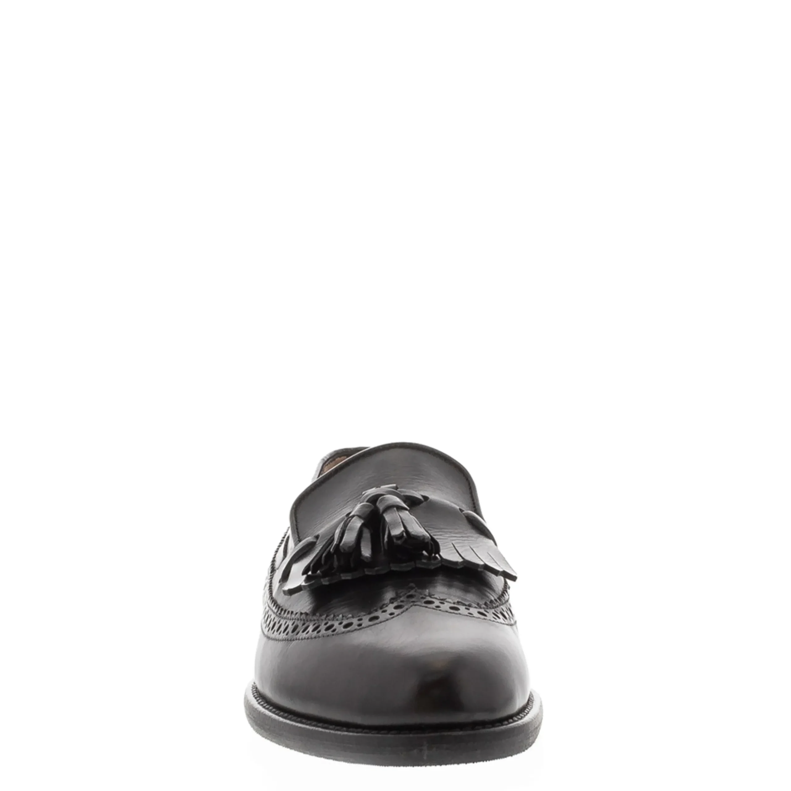 Elesta Black Leather Oxford Style Loafers