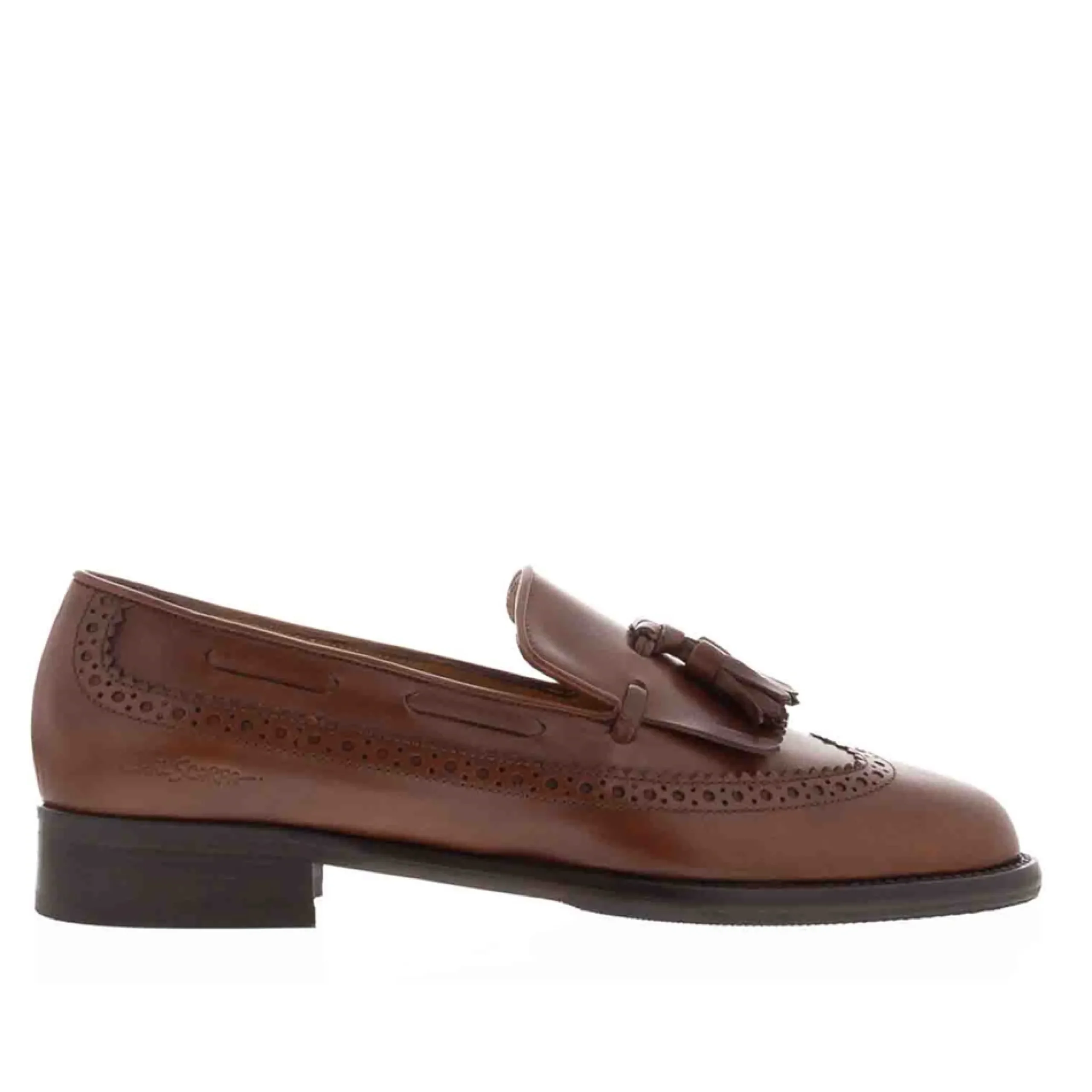 Elesta Tan Leather Oxford Style Loafers