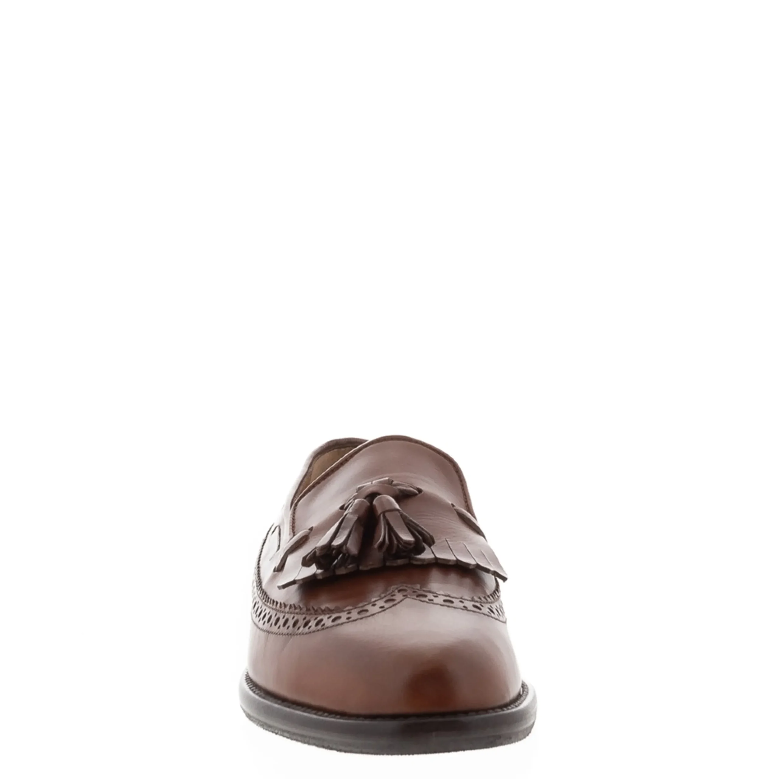 Elesta Tan Leather Oxford Style Loafers
