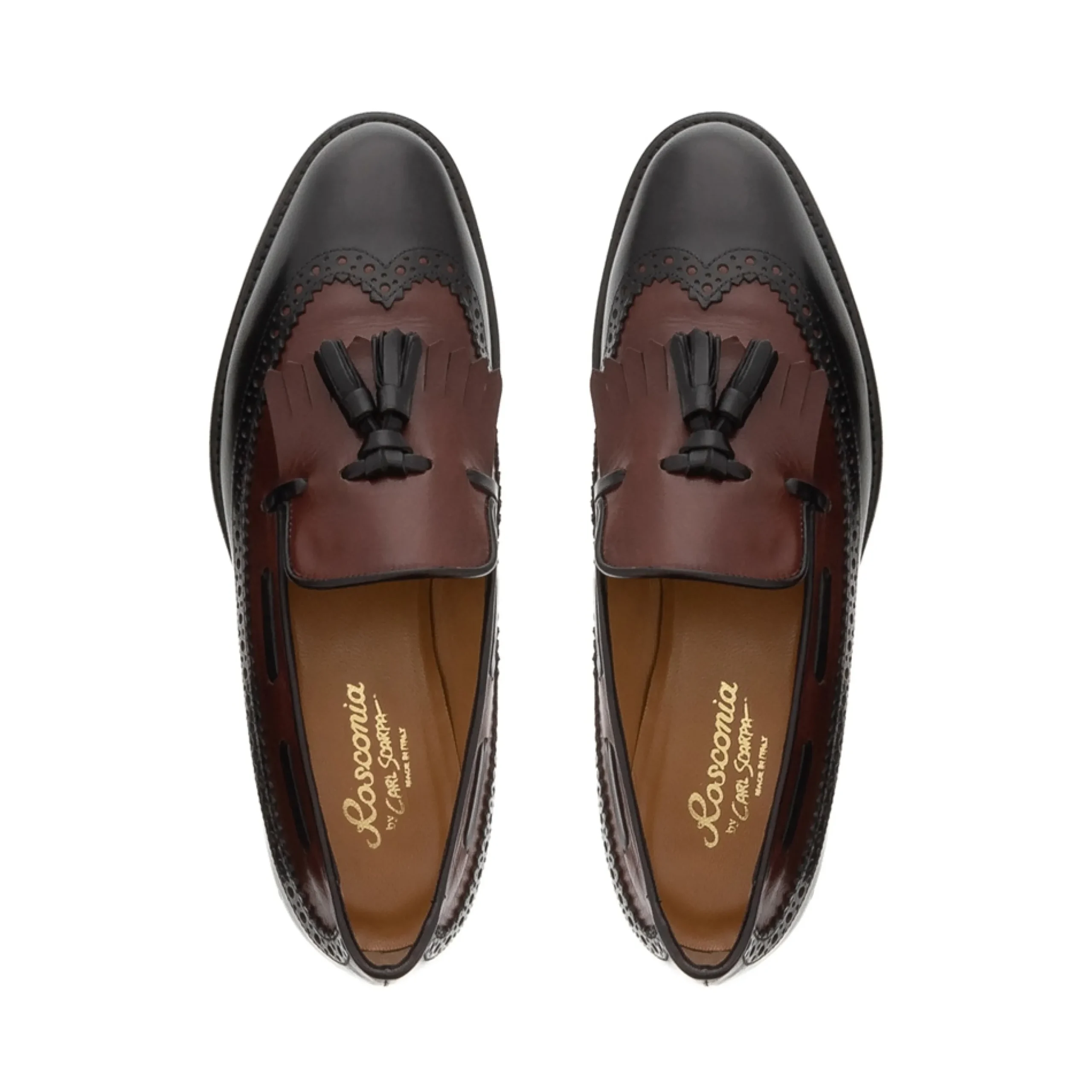Elesta Two Tone Leather Oxford Style Loafers