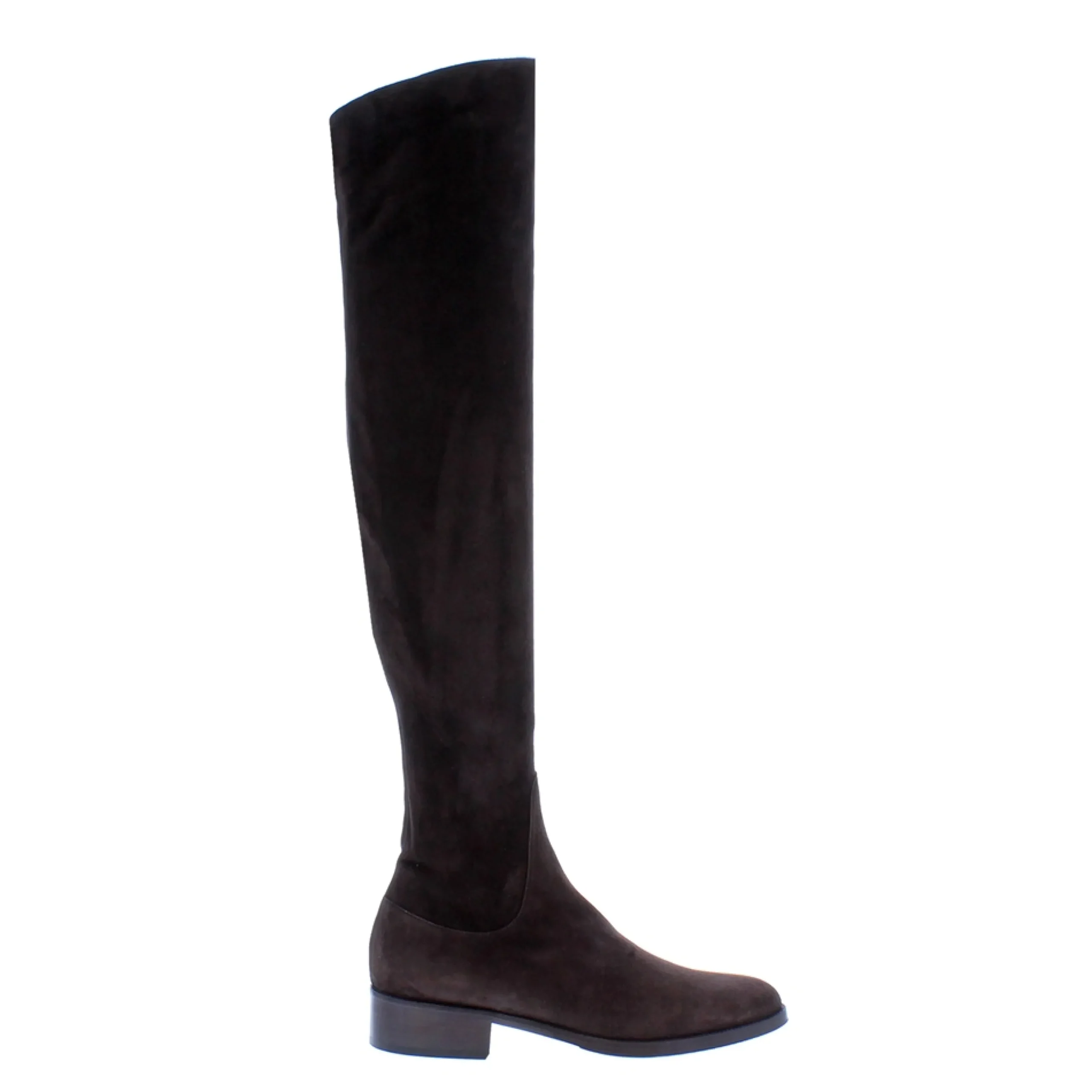 Emalynne Brown Italian Suede Over The Knee Boots