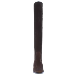 Emalynne Brown Italian Suede Over The Knee Boots