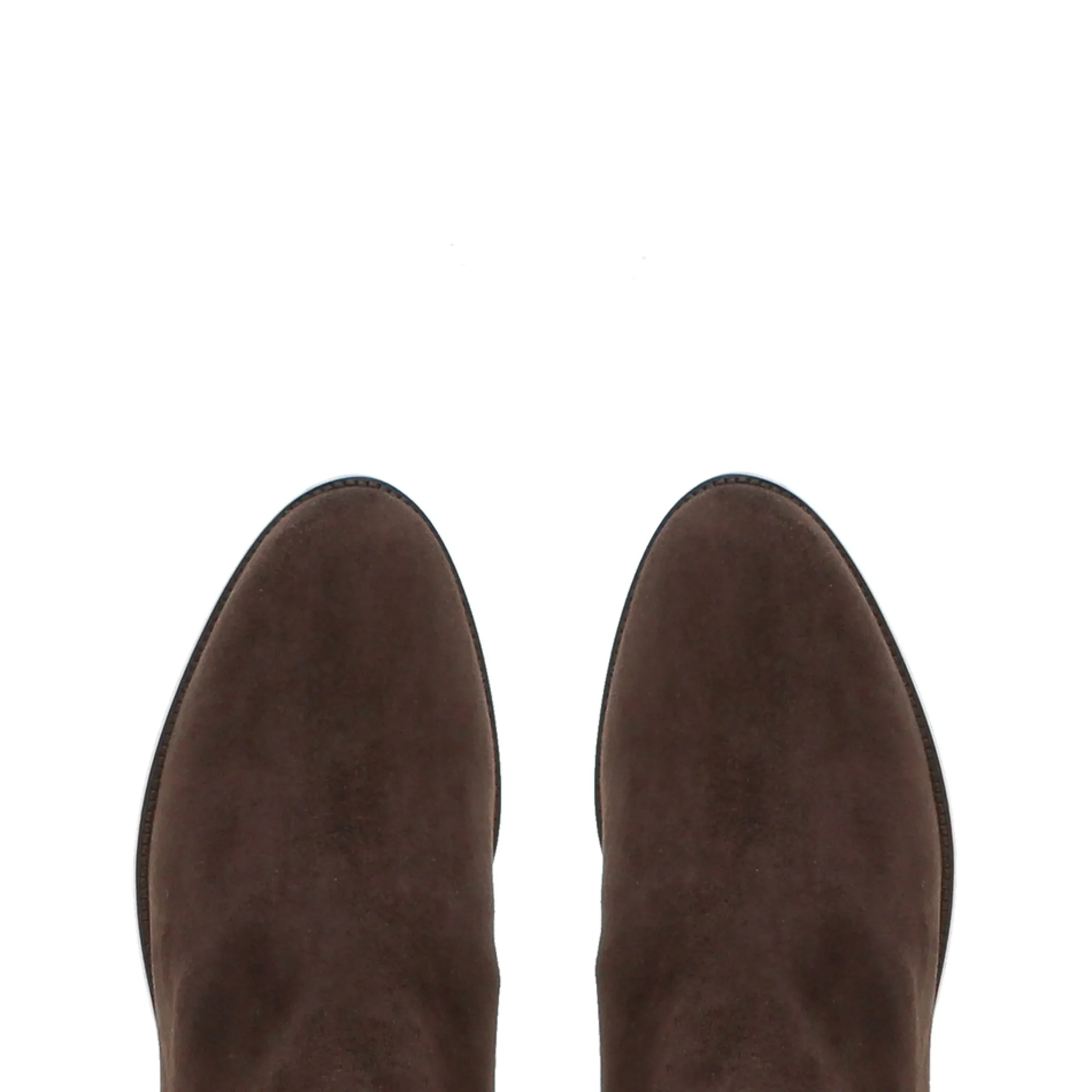 Emalynne Brown Italian Suede Over The Knee Boots