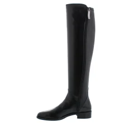 Emma Black Leather Knee-High Boots