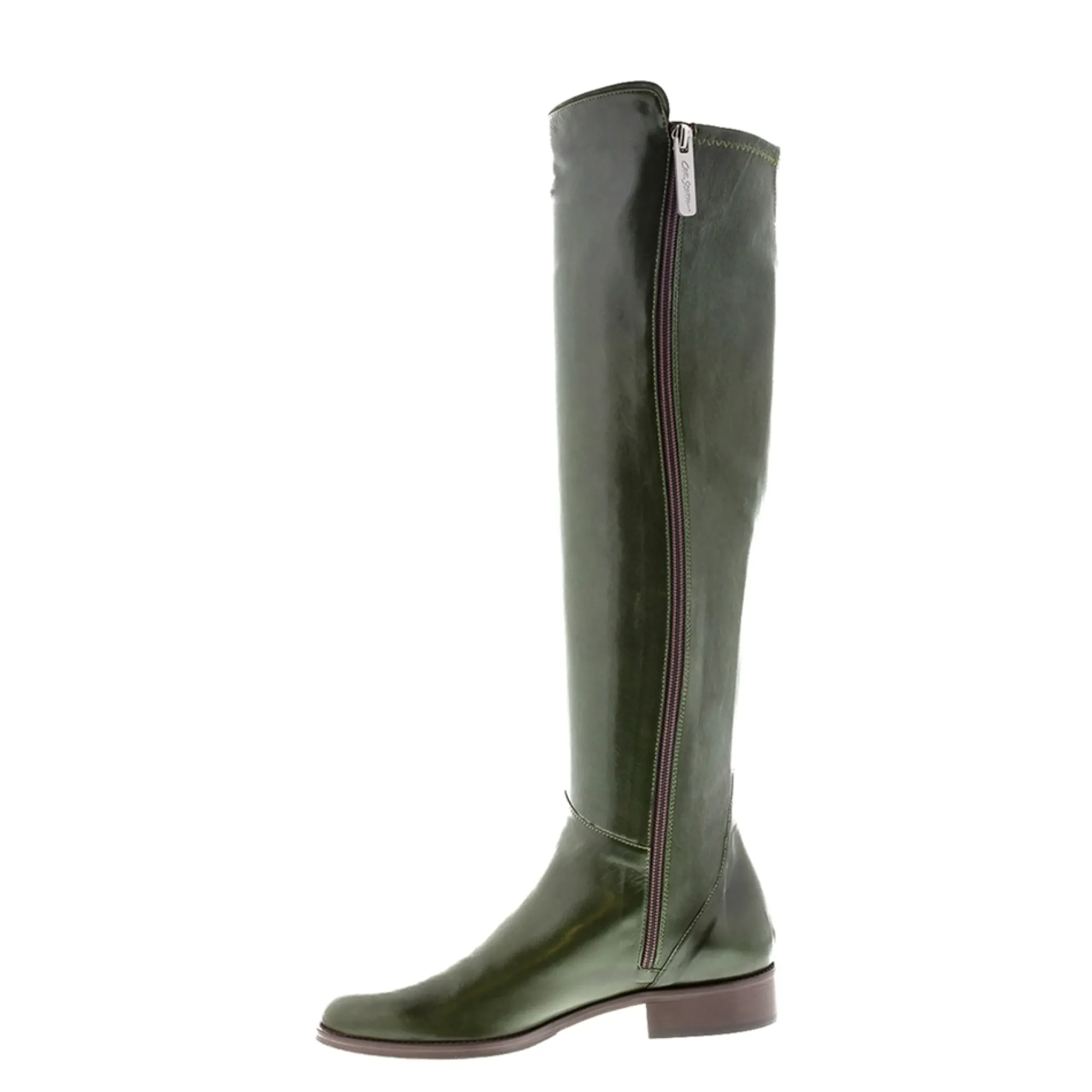 Emma Green Leather Knee-High Boots