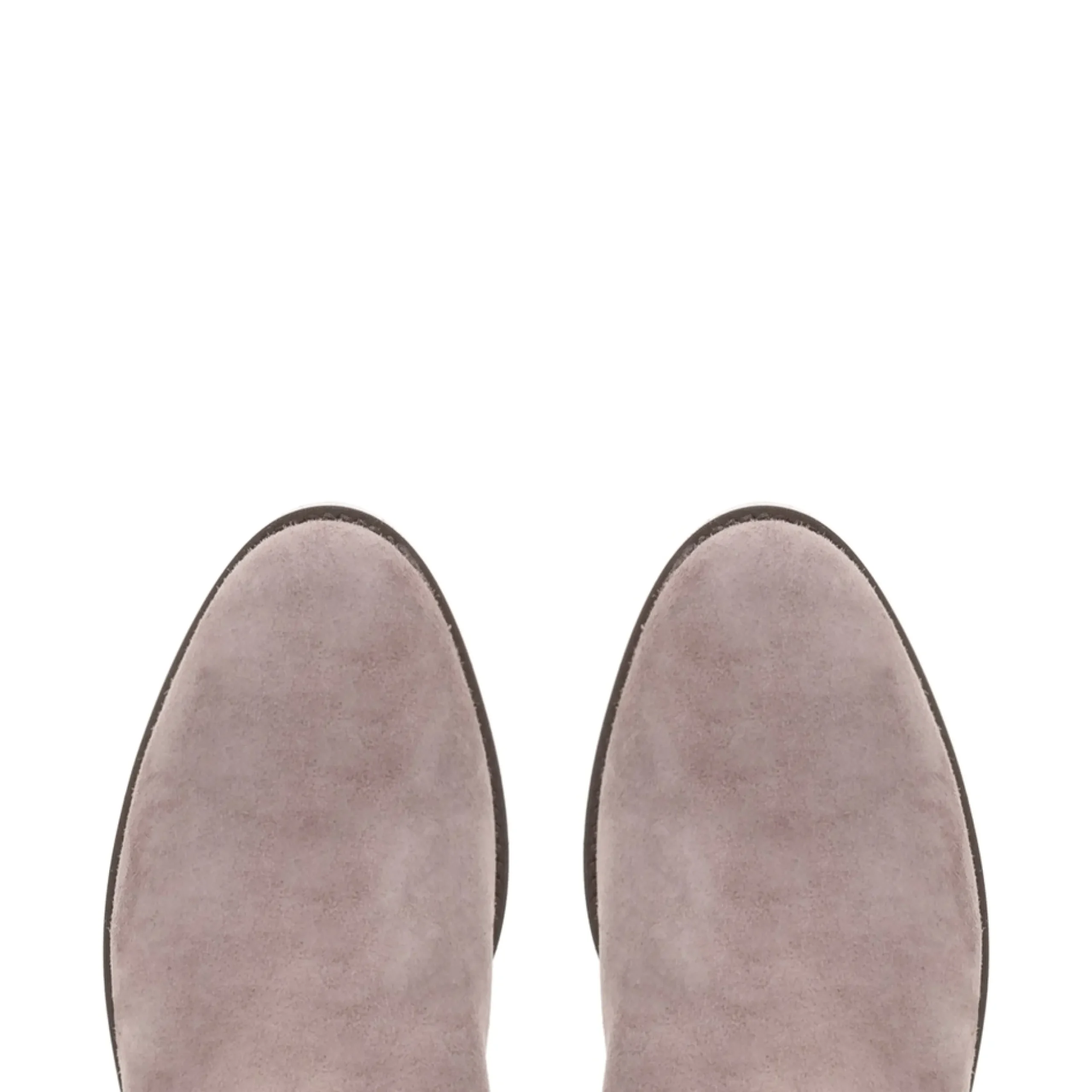 Emma Mauve Taupe Suede Knee-High Boots